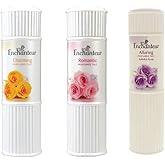 Enchanteur Perfumed Body Talcum Powder Charming, Romantic &amp; Alluring Scent (Pack of 3 X 200 g / 7.05 Oz)