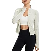 baleaf Women's UPF 50+ Sun Shirts Protection SPF Crop Jacket UV Protection Long Sleeve Full Zip Clothing Lightweight