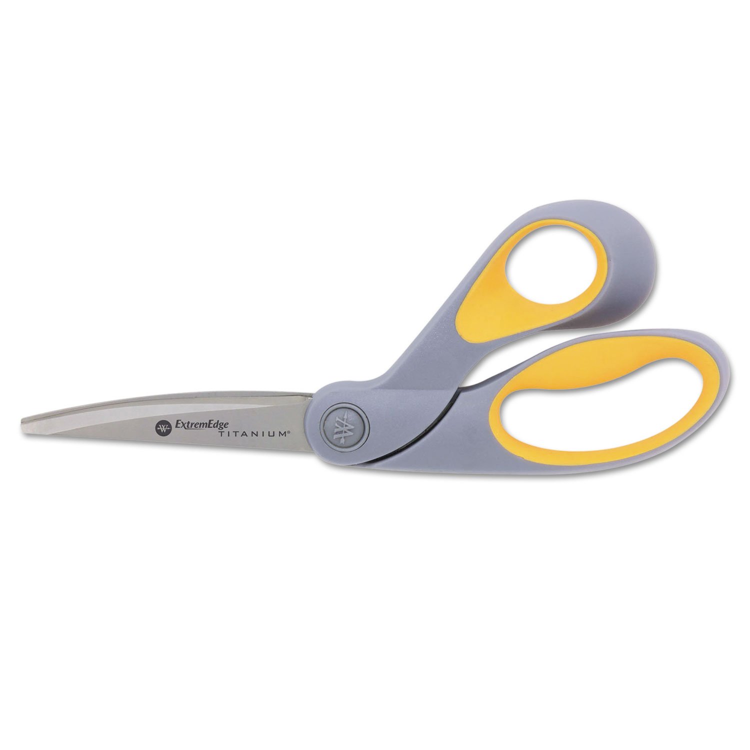 Westcott ExtremEdge Adjustable Tension Titanium Bonded Scissors, 9" Bent, Gray