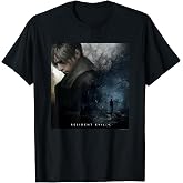 CAPCOM Resident Evil 4 Black Cotton T-Shirt - Classic Fit, Crew Neck, Short Sleeve