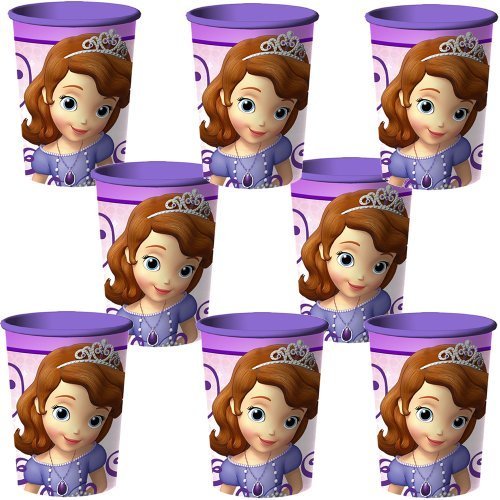 Disney Junior Sofia the First Party Plastic Cups - 8 Pieces