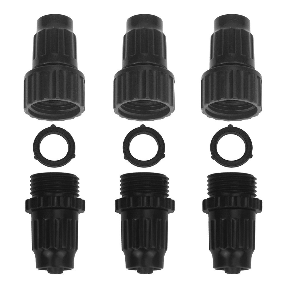 3Sets of Connectors for Garden Water Hose Expanding Hose Female Male Repair Kit