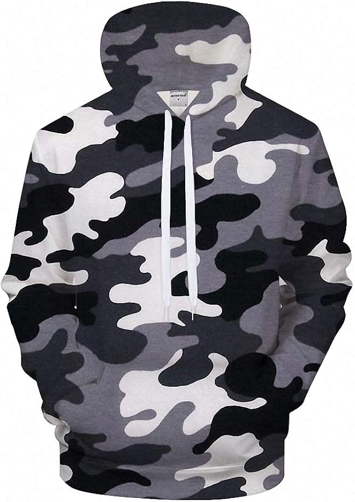 grey camo hoodie mens