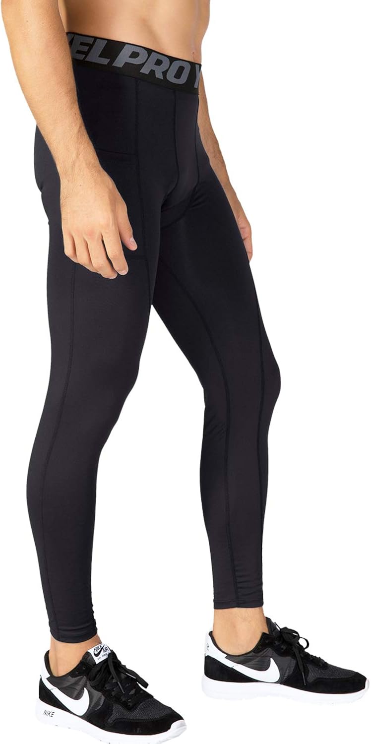 mens compression tights with pockets