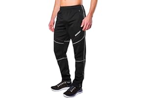 baleaf Men's Fleece Pants Winter Cycling Pants Mountain Bike Clothing Thermal Cold Weather Running Gear