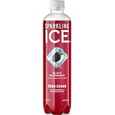 Sparkling Ice, Black Raspberry Sparkling Water, Zero Sugar Flavored Water, with Antioxidants and Vitamins, 17 fl oz Bottle