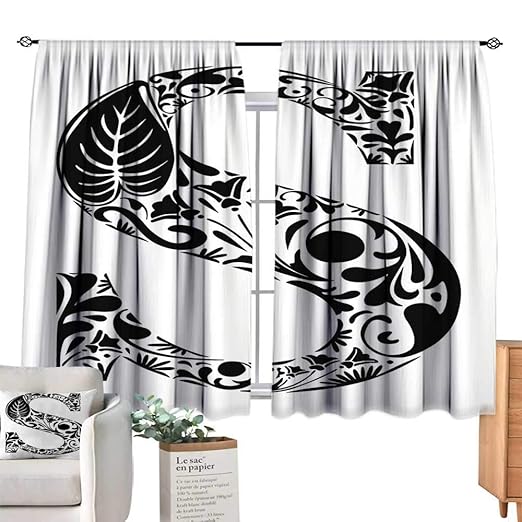 Unprecall Cortina De Cocina Diseño De Letra S Con Texto