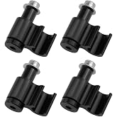 Dsjnf 4 Pcs Black Bicycle Cable Guide Clips | Bike Brake Line Holder for Hydraulic Cable Housing, Compatible with Mountain Bikes, Road Bikes