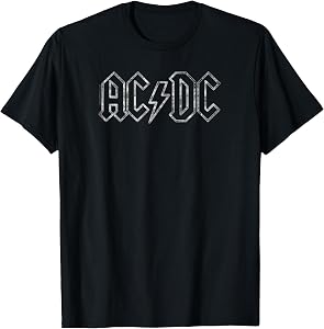 Official AC/DC Jagged Logo Vintage Band T-Shirt