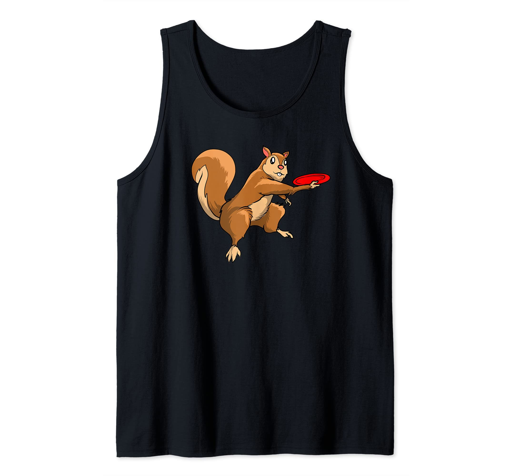 Disc Golf Squirrel - Frolf Frisbee Golf Disc Tank Top