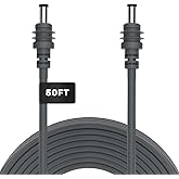 Zinweyton Power Cable for Starlink Mini, 15M/50FT Replacement DC to DC Power Cable for Star Link Mini Waterproof Grey