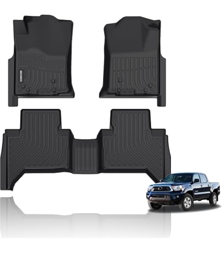 Husky Liners WeatherBeater Floor Mats For 2005-2015 Toyota Tacoma Double Cab | 3-Piece