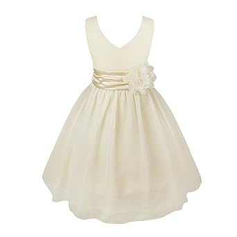 iEFiEL Mädchen Kleid Festlich Hochzeit Partykleid Tüll Festzug Kleidung Brautjungfer 92 104 116 128 140 152 164