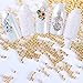 BlueZOO 4 Boxes/set Mini Steel Ball Caviar Beads 3D Nail Decoration Gold Silver Champagne White Studs Manicure Nail Art Accessories
