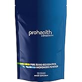 ProHealth Longevity Bulk Trans Resveratrol Powder 100 Grams - Pure Pharmaceutical Grade, 1000 mg per Scoop, Superior Absorption and Bioavailability