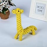 MEKEET Giraffe Dog Chew Rope Toy for Small Medium Dogs Teething Ball view 7