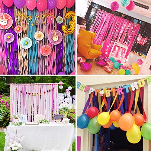SUBANG 39 Rolls 426 Yard Crepe Paper Streamers Party Streamers Backdrop Decorations for Birthday Christmas Graduation Ceremony - Thumbnail 5