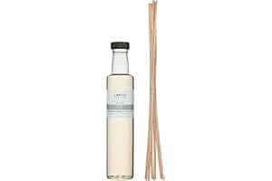 LAFCO New York Reed Diffuser Refill, Feu de Bois - 8.4 oz - Up to 4-Month Fragrance Life - Includes Natural Wood Reeds - Free of Dyes & Propellants - Made in the USA
