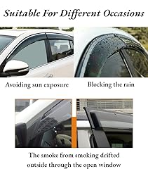 IMMORTAL GROUP Window Visor Compatible with Honda