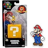 THE SUPER MARIO BROS. MOVIE 1.25 inch Mini Figure with Question Block with Sticker Combo Pack (General Koopa)
