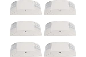 EXITLUX 6 Pack Led Exit Sign with Emergency Lighting Battery Backp -Two LED Adjustable Head -120V/277V-UL Listed-Exit Lighting -Dual LED Lamp ABS Fire Resistance for Power Failure.