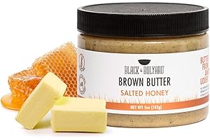Black & Bolyard Honey Brown Butter – Non-GMO, Grass-fed Butter – Caramelized & Honey Infused Butter – Ghee Butter/Clarified Butter Alternative – Toasted Honey Butter – 5 Ounces