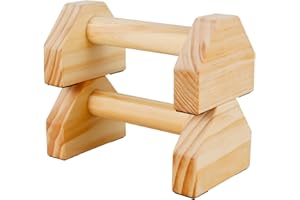 Wooden Push-up Bars, 1 Pair Non-slip Base Pushup Handles Stand, Home Workout Calisthenics Equipment, Push up Bracket Board wi