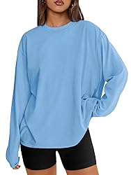 Trendy Queen Womens Oversized Long Sleeve T Shirts