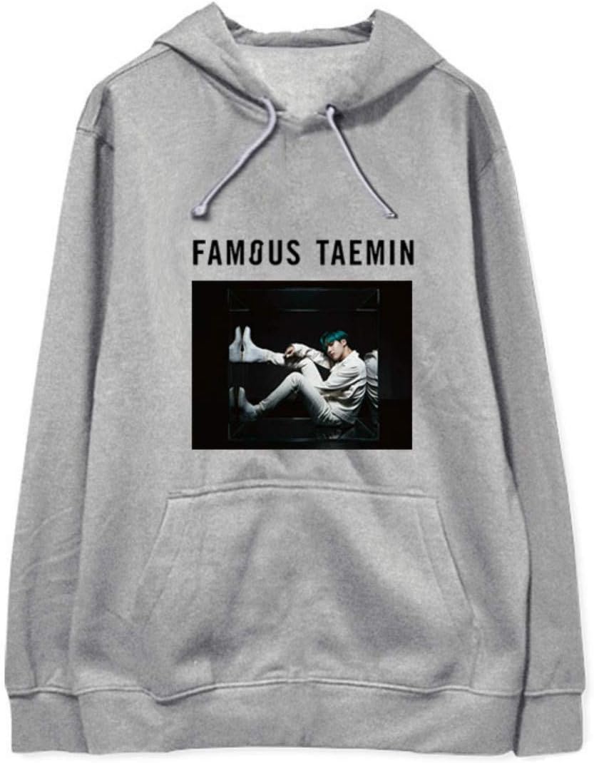 Kpop Shinee Taemin Famous Hoodies Autumn Winter Printed Long Sleeved Hoodies Sweatshirt