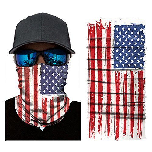 Koolsants National Flag Outdoor Face Mask by Indie Ridge Microfiber Polyester Multifunctional Seamless Headwear for Motorcycle Hiking Cycling Ski Snowboard