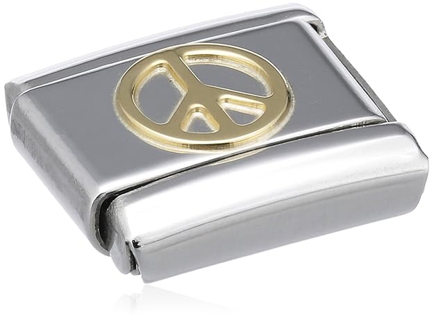 Nomination Composable Classic Love Edelstahl und 18K-Gold (Frieden) 030116