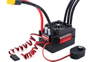 SURPASS HOBBY USA Srupass Hobby V2 Supersonic Brushless ESC,Waterproof Electronic Speed Controller for 1/10 RC Car Truck Off-Road (110A)