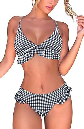 maillot de bain volant push up