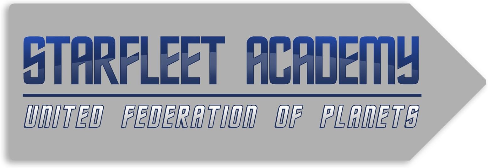 Star Trek Academy - Metal Arrow Wall Sign Plaque Art Inspirational