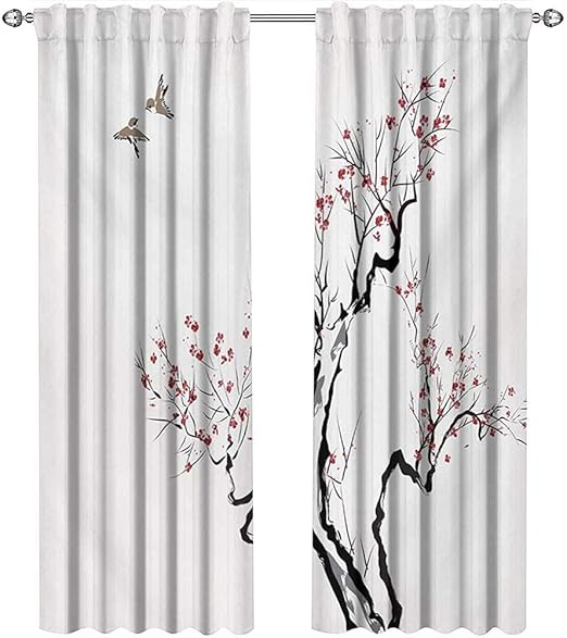 Amazon Com Shenglv Floral Curtains Sliding Glass Doors Classic