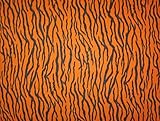 Orange/Black Tiger Skin Fleece Fabric Print by the Yard atigerg