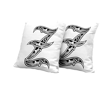Amazon Com Seat Cushion Cover Letter Z Gothic Design Elements