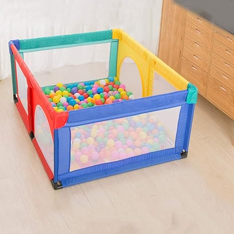 multi colored play yard