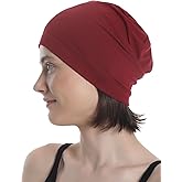 WISTERIA HEADWEAR Unisex Bamboo Beanie Sleep Cap for Sensitive Skin, Hair Loss, Alopecia, Chemo, Indoors and Outdoors