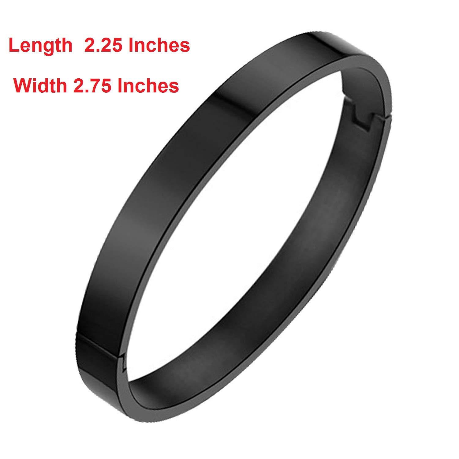 moneekar jewels plain polished stainless steel classical kada bracelets for mens boys