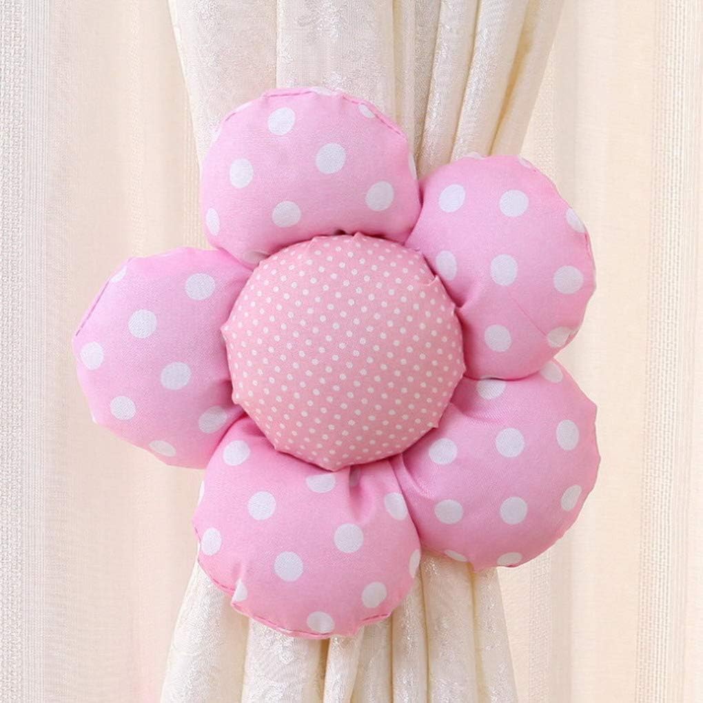 Chambre Ou Bureau Mignon Fleurs Embrasse Rideau Pour Decoration Dans La Salon Couleur Vive Acmede 1 Pair Embrasse A Rideaux Enfant Accessoires Pour Rideaux Et Stores Ameublement Et Decoration Epf Lk