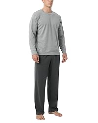 LAPASA Men's Soft Knit Pajama Sets Comfy Sleepwear