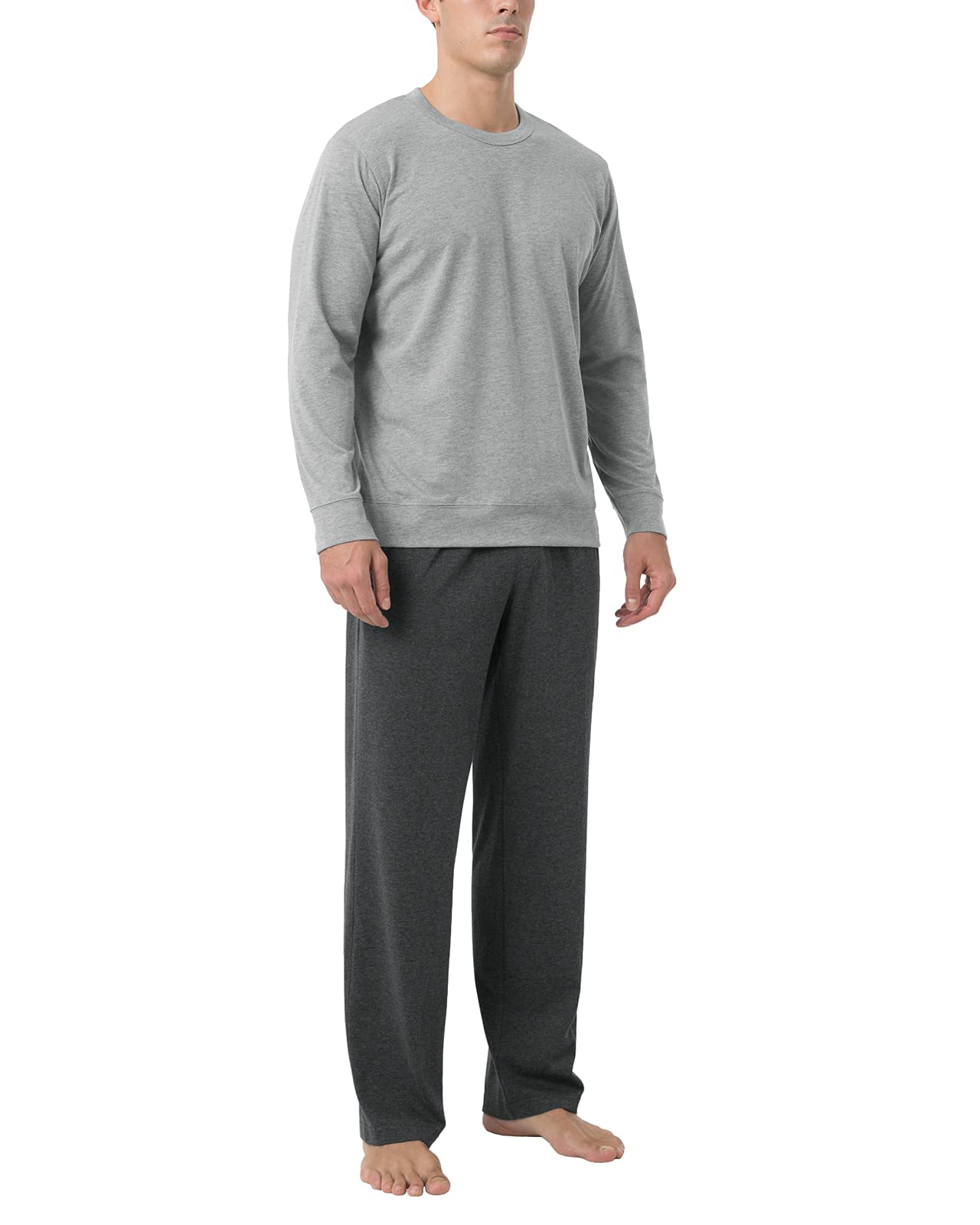 LAPASA Men's Soft Knit Pajama Sets Comfy Sleepwear