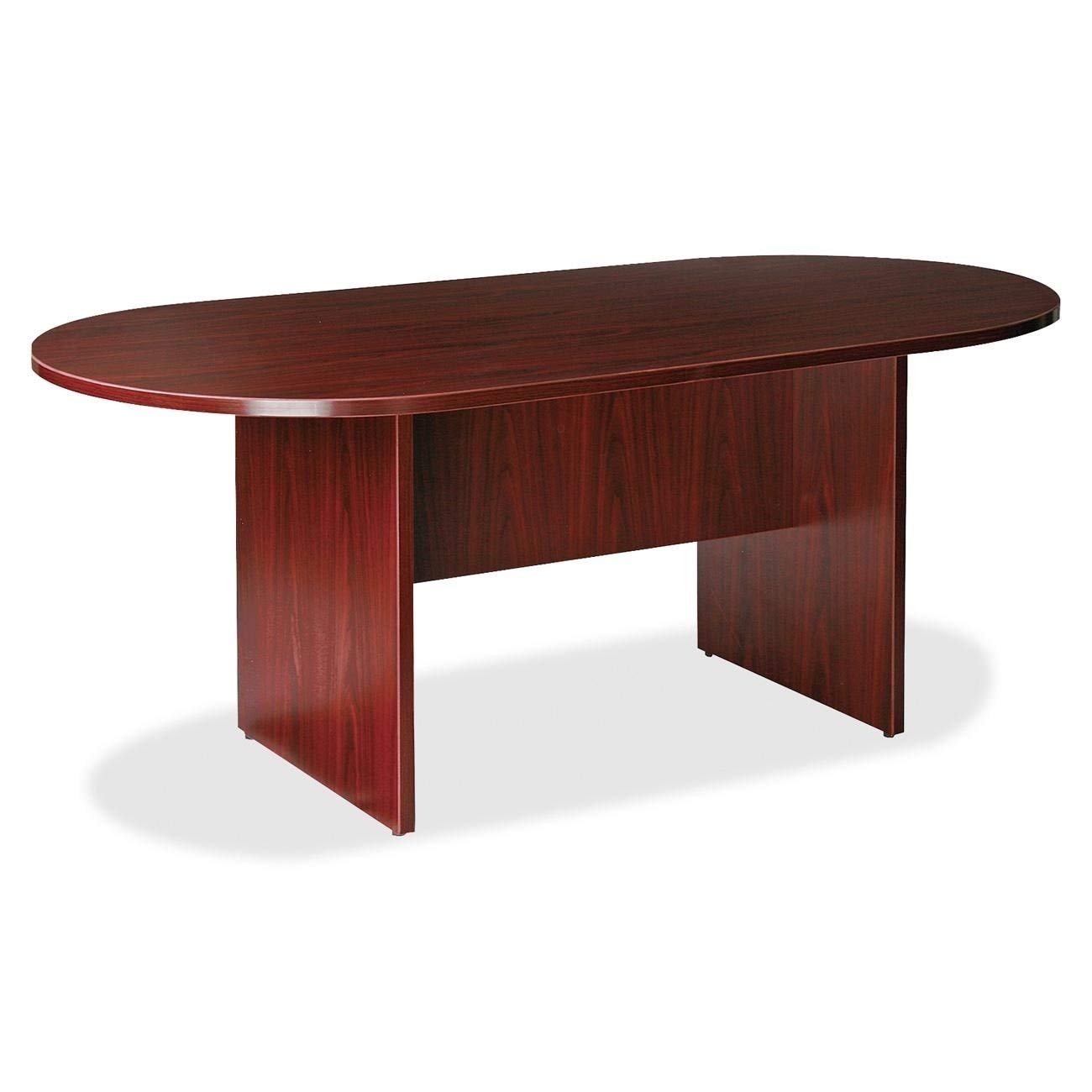 Photo 1 of (just table top)
Lorell LLR87272 Oval Conference Table, Top and Base, 72" x 36" x 29-1/2", Mahogany