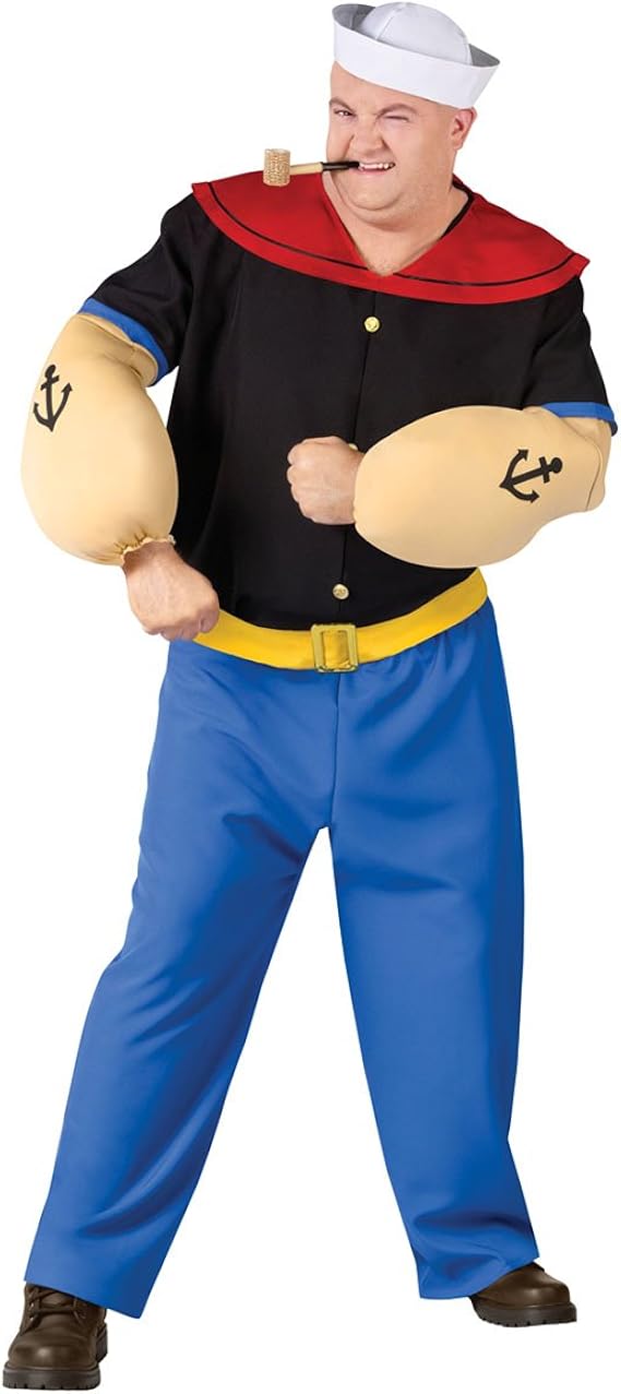 Adult Popeye Costume Size Xlarge Clothing