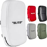 Elite Sports Pre-Curved Muay Thai Kickboxing Training Pad for Kickboxing,MMA,Taekwondo,Karate. Ideal for Punches,Knees, and Kicks in Martial Arts Training (ONE PAD ONLY)