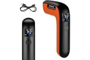 Rechargeable Infrared Thermometer Gun for Cooking -58℉~1022℉| INKBIRD Colorful Display Digital Laser Temperature Gun for Pizza Oven Grill Kitchen Home Repairs with Max Measure, ℉ Only (NOT for Human)