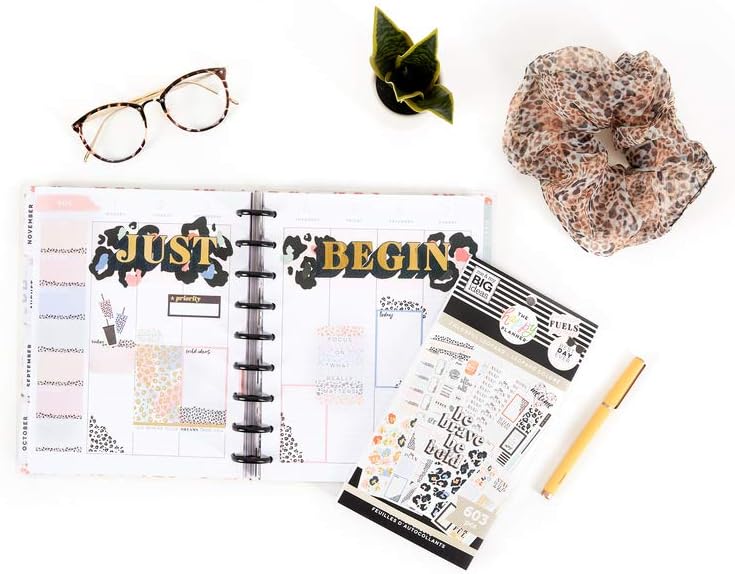 The Happy Planner Sticker Value Pack - Planner Accessories - Colorful Leopard Theme - Multi-Color - Great for Planning, Project & Scrapbooking - 30 Sheets, 603 Stickers: Office Products
