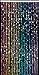 ShopWildThings Beaded Curtain Bubbles Rainbow Acrylic