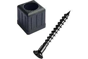 Myard Baluster Connectors with Screws for Deck Handrail Railing Fencing (Qty 100, Classic Square Connectors)